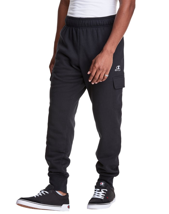 Champion Joggingbroek Heren - Zwart - Classic Fleece Cargo ( 368015-NWR )